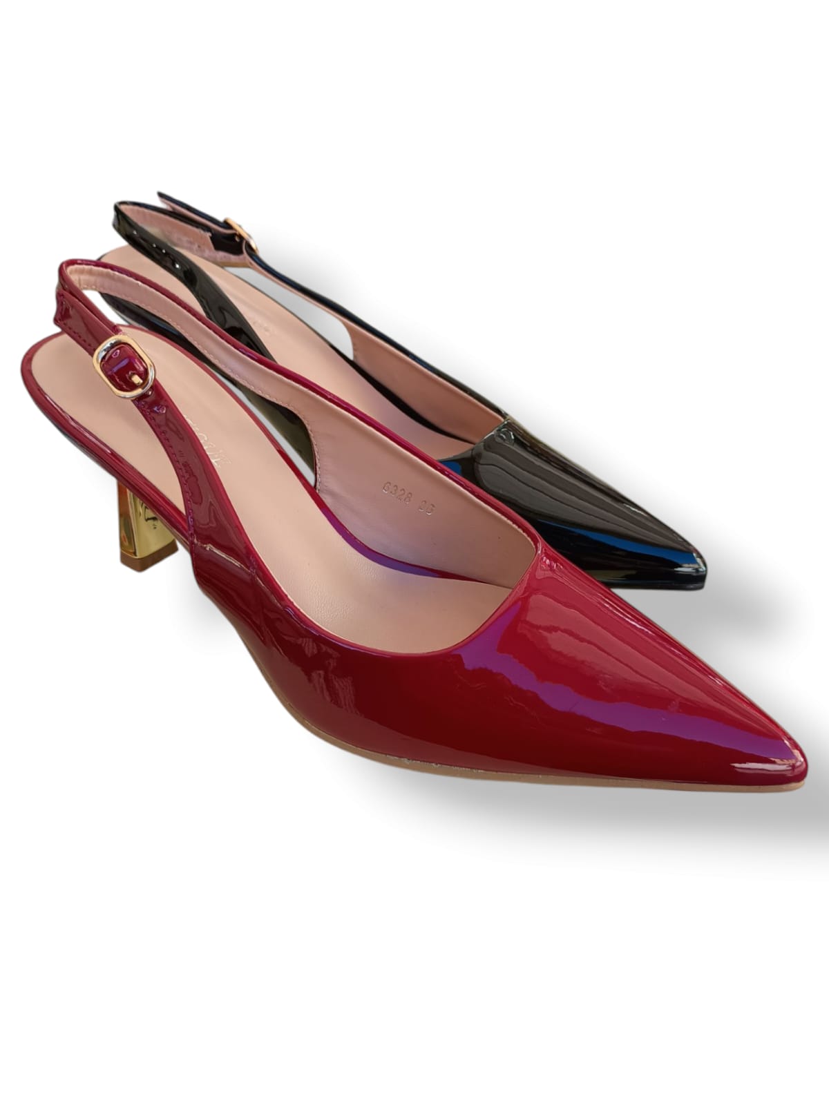 eleganti slingback lucidi